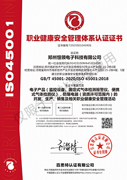 職業(yè)健康安全管理體系認(rèn)證證書(shū)